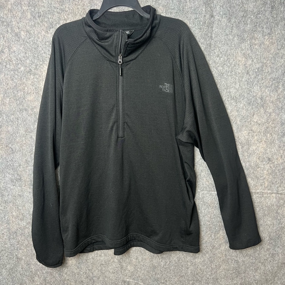 The North Face Men Size XXL Black‎ 1/4 Zip Fleece Hyper pullover